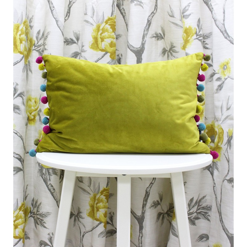 Riva Paoletti Fiesta Rectangular Cushion Cover - Bamboo Green -