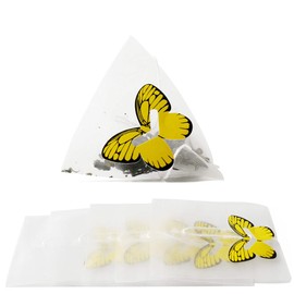 Insiswiner Empty Heat Sealing Mesh Pyramid Tea Filter Bags for Loose Tea (200pcs)