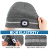 MELASA Reflective Stripe LED Beanie Safety High Visibility Winter Thermal