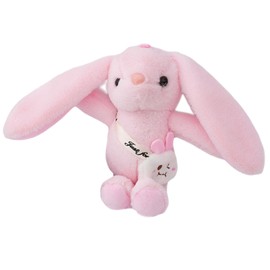 JISRKP Bunny Teddy, Easter Bunny Teddy, Rabbit Teddy, Bunny Toy, Cute Pink Bunny Presents for Girls Kids Easter Birthday Party Decorations, Bunny Plush Toys for 3+ Year Old Girls & Boys(Pink)