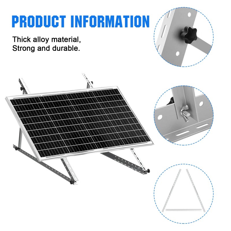 PFCTART 2 Set 45 Inch Solar Panel Bracket Mounting Balcony
