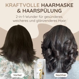 Vitamins Hair Mask Keratin Treatment – Biotin, Castor Oil, Collagen Protein & Coconut Oil Deep Conditioner for Damaged, Thin, and Dry Hair (Travel Size)