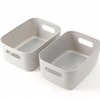 Basket, sock basket, bathroom basket, square storage basket, 2-piece set (gray/16cm) DP73219 2ea