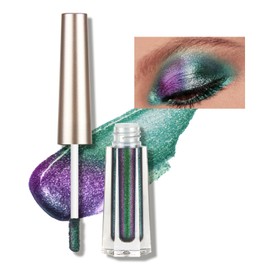 Eyeshadow Chameleon Liquid Glitter Long Lasting Metallic Glitter Multicolor Shiny Liquid Glitter Eyeshadow for Women (Green 103)