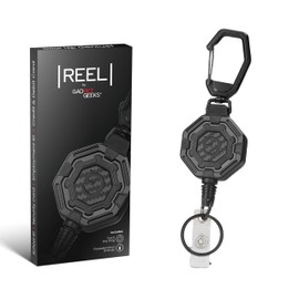 The Ultimate Retractable ID & Keychain Carabiner – Big Clip, 32” Steel Cord, Unbeatable Durability - Perfect for Office, School, Hospital, Construction, Recreation, 8oz, 1 Pack