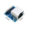 Teansic 2PCS RJ45 Breakout Board with LED Lights,8P8C Female Socket