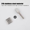 PEUTIER 8pcs SUP Fin Screws, 316 Stainless Steel Fin Screws