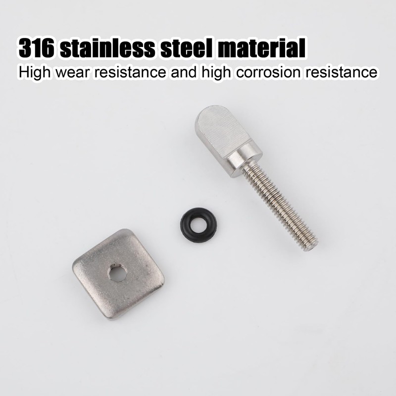 PEUTIER 8pcs SUP Fin Screws, 316 Stainless Steel Fin Screws