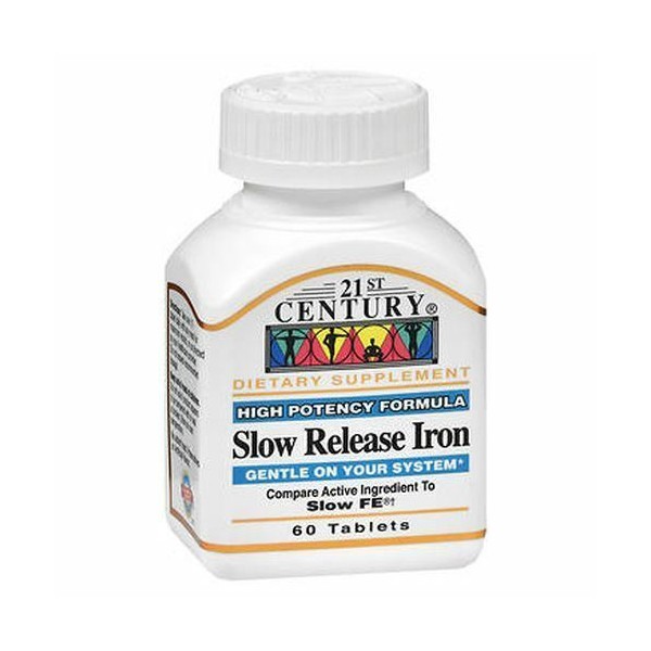 Slow Release Iron 60 Tabs  by 21st Century