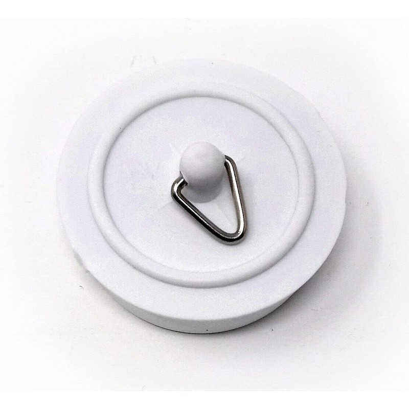 fiXte Replacement Sink Plug Shower Bath White 45mm (1 3/4")