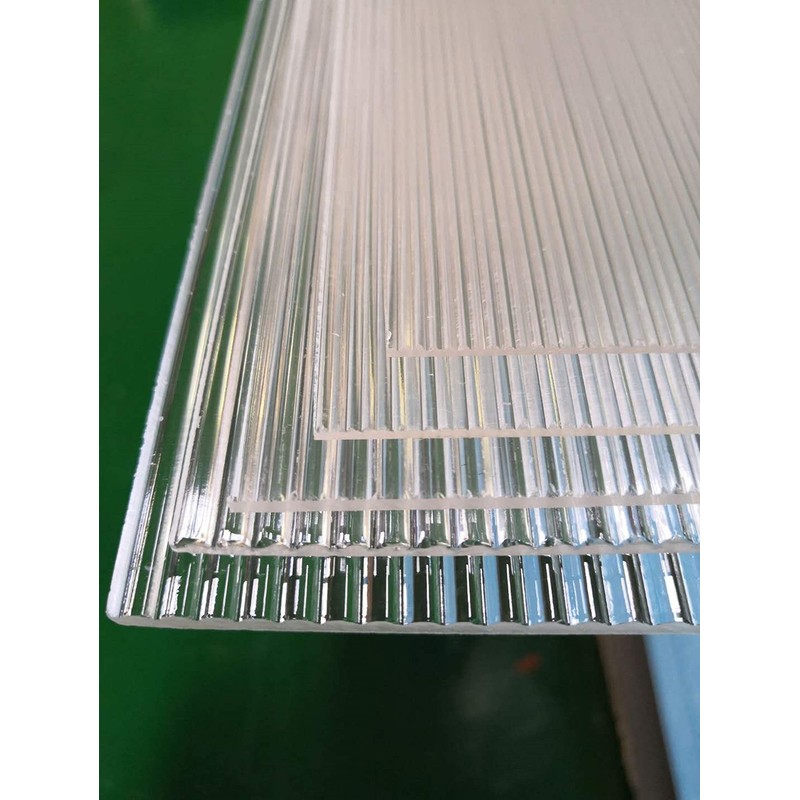 Plexiglass Perpex 1/8' Acrylic Striped Wave Board, 12in PMMA/Acrylic Streak