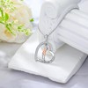 YFN Basketball Necklace 925 Sterling Silver Heart Basketball Pendant Jewelry