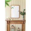 Udorich Rustic Rectangle Mirror for Home Decor, Solid Fir Wood