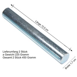 Universal Bay® Steel Extra Weights for Skipping Ropes, Size: One Size, 225 g, Silver, Alloy Steel, Jump Rope Weights