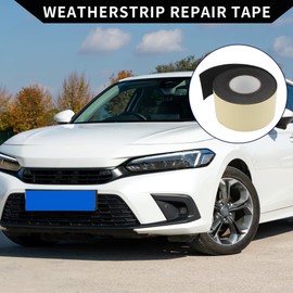 X AUTOHAUX Weatherstrip Tarpaulin Repair Tape/Outer Leak-Proof Tent Awning Tape Tear Resistant Tape for Truck RV Car/Durable EVA Foam 3.54"x0.12"x16.40ft / 1 Pc Yellow