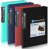 Sooez 30-Pocket Binder with Plastic Sleeves 9x12, Heavy Duty Art
