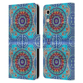 Head Case Designs Islamische Fliesen Arabeske Muster Leder Brieftaschen Handyhülle Hülle Huelle kompatibel mit Honor Play 8A