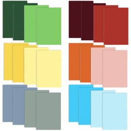 24 Pack A7 Mini Notepad Small Pocket Journals Bulk Gifts for Kids Students WritingPages: 18 Sheets, Color: Green+Black+Yellow+Golden+Grey+Blue+Red