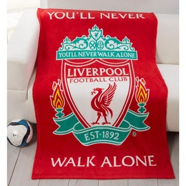 Liverpool FC Fleece Blanket - Boys - Red / White