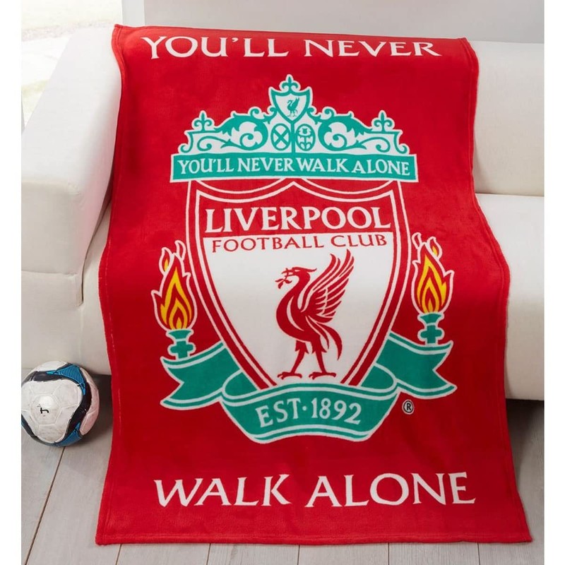 Liverpool FC Fleece Blanket - Boys - Red / White
