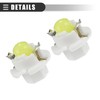 Motoforti Universal T5 B8.4D Car LED Dashboard Light,Plastic Metal,White,10pcs