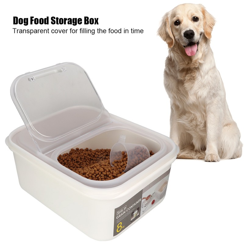 Large capacity Cat Dog Food Storage Box Container Bucket with