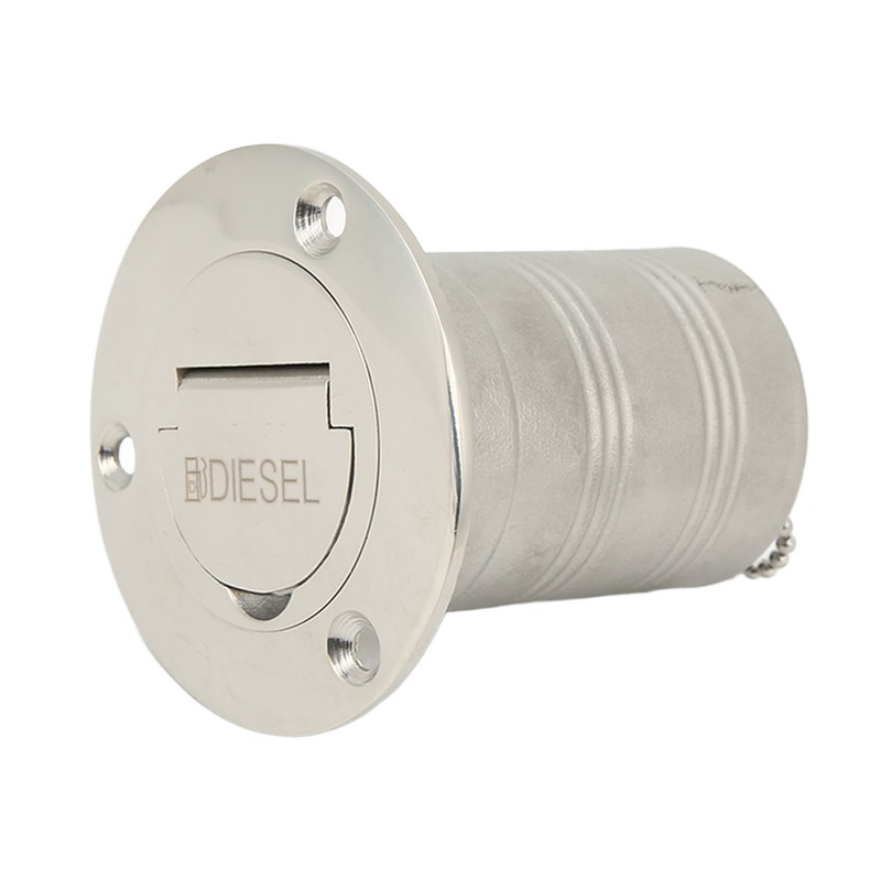 Boat Filler Right Angle Clamshell 316 Stainless Steel Hardware for