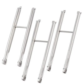 bbq777 6-Pack 85662 Burner Tubes and Crossover Tubes Set Replacement Parts for Weber Summit Gold A/B / A6 / B6, Platinum A6 / B6 Grills, 20 1/2" Long