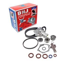 DNJ TBK160WP Timing Belt Kit with Water Pump for 2003-2005 / Mitsubishi/Lancer / 2.0L / DOHC / L4 / 16V / 122cid, 2000cc