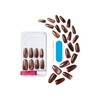 KISS Gel Fantasy 28 Pcs Press On Nails, Long Almond
