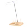 Thread Holder Stable Wood Base Large Spool Thread Stand for