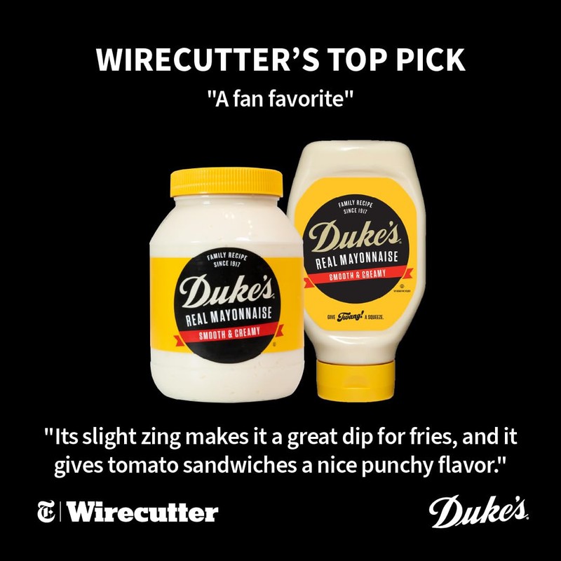 Duke’s Real Mayonnaise Squeeze Bottle - Original Smooth & Creamy