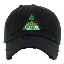 Shire Embroidery Dad Hat Adjustable Embroidered Park Cap (Black)