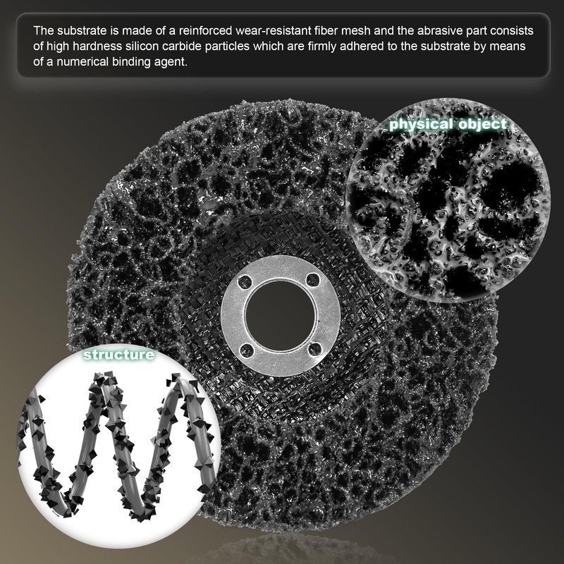 WelderElite 6-Pack 4" × 5/8" Paint Stripper Discs for Angle
