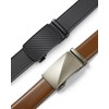 BOSTANTEN Mens Leather Belts Ratchet Dress Belt With Automatic Sliding