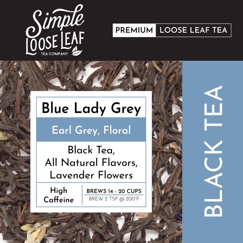 Simple Loose Leaf Blue Lady Grey Tea - Premium Loose