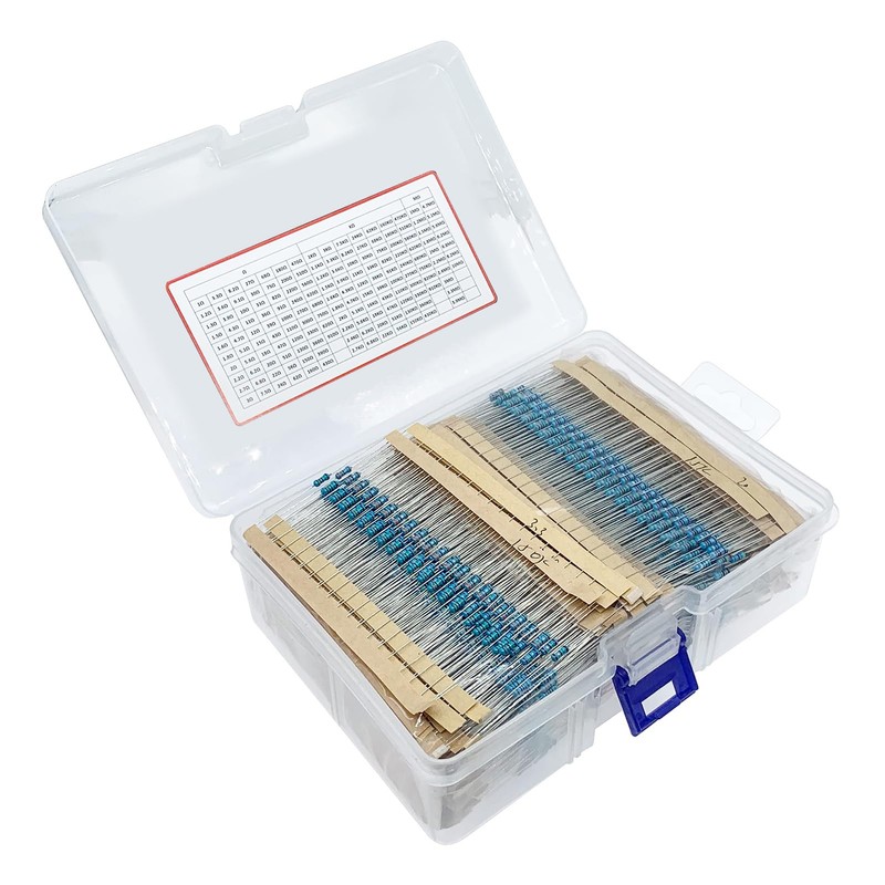 PENGLIN Metal Film Resistor Set, 3120 Pieces, 0.25W, 1/4W, 1Ω