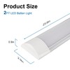 colmeguna 2 Packs 2FT LED Batten Light, Ultra-Thin Ceiling Surface