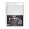 BCW Vinyl 8-Pocket Pages | Holds Eight 2 ⅝" x