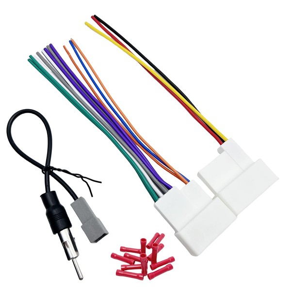 WildTundra 42Pin Black Aftermarket Car Radio Wiring Harness for Hyundai