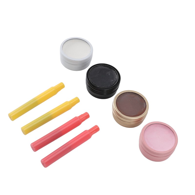 4Pcs Mapping Brow Paste Washable Eyebrows Design Paste White Black