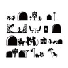 GOODCHI Wall Stickers, Mouse Pattern, Wallpaper, Cute, Stylish, DIY, Interior,