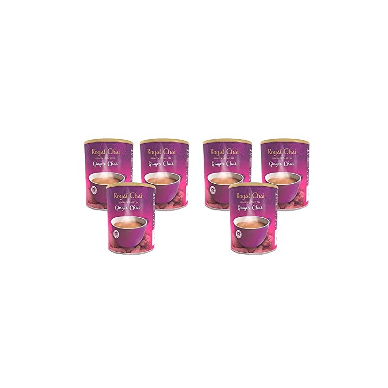 Royal Chai Ginger Sweetened Tub 400g (Pack of 6) –