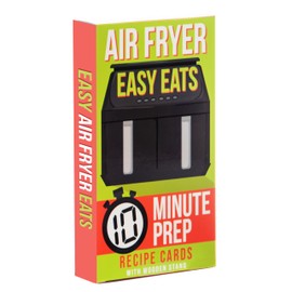 Boxer Gifts Easy Eats Cards-52 Delicious and Quick 10 Minute Prep Air Fryer Recipes for Beginners | Cookbook in Card Format with Wooden Stand, Cardboard