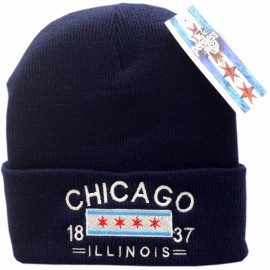 Peerless Chicago Cuffed Knit Hat 13513
