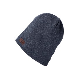 Sterntaler Boys' Slouch Beanie Melange Hat, mid-blue