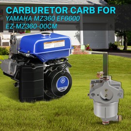 MOTOALL Carburetor Carb for Yamaha MZ360 EF6600 Engine Motor Generator EZ-MZ360-00CM 7RH-14101-21-00,7CU-E4101-00-00