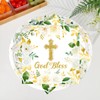 Yorcocek 40PCS God Bless Baptism Tableware Set