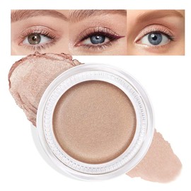 FeiCuiYun Cream Glitter Sand Shimmer Metallic Eyeshadow Palette Makeup, Natural Single Mini Instant Holographic Eyeshadow For Women, Sombras Crema Para Ojos, Talc, Paraben & Cruelty Free, 25