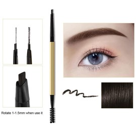 Elite Eves Waterproof Eyebrow Pencil with Spooled Brush - Long-Lasting, Natural-Looking Eyebrow Makeup (Grey)